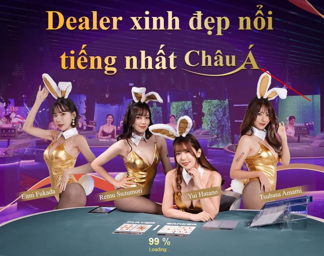 Live casino hoành tráng với dàn Dealer không thể chuyên nghiệp hơn